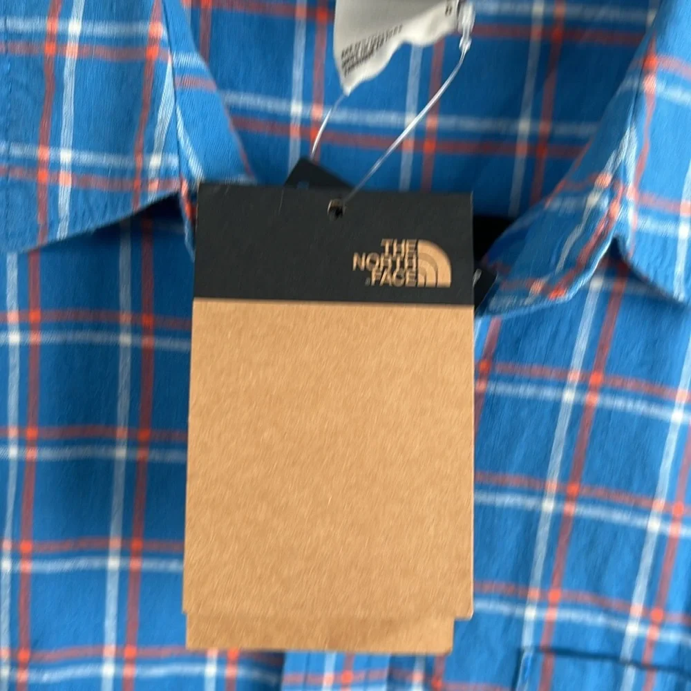 The North‎ Face Men’s Loghill Short Sleeve Shirt Blue Size Large NWT/NEW